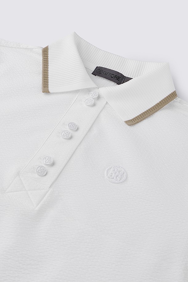 지포어-WOMEN APPAREL-SEERSUCKER POLO(WOMEN)