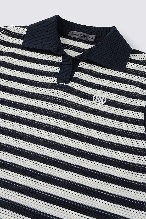 지포어-WOMEN APPAREL-MESH STRIPED SLEEVELESS(WOMEN)					 					 					