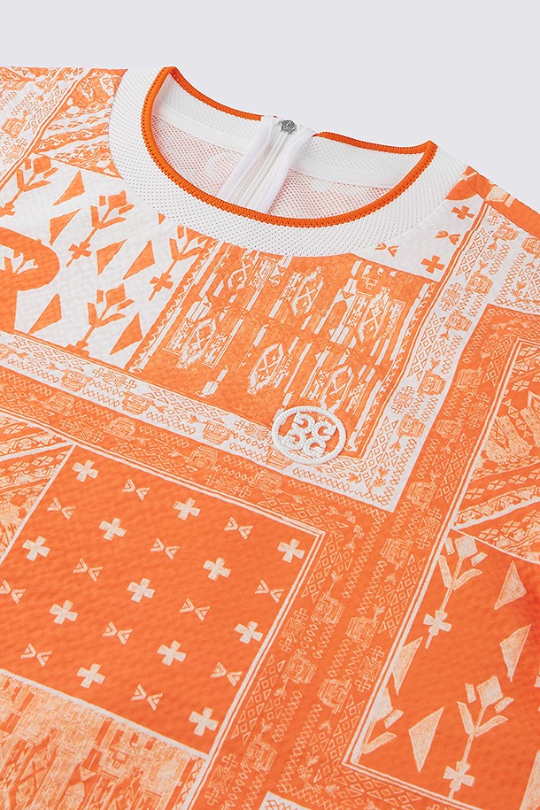 지포어-WOMEN APPAREL-SEERSUCKER PRINTED PULLOVER (WOMEN)				 					 					