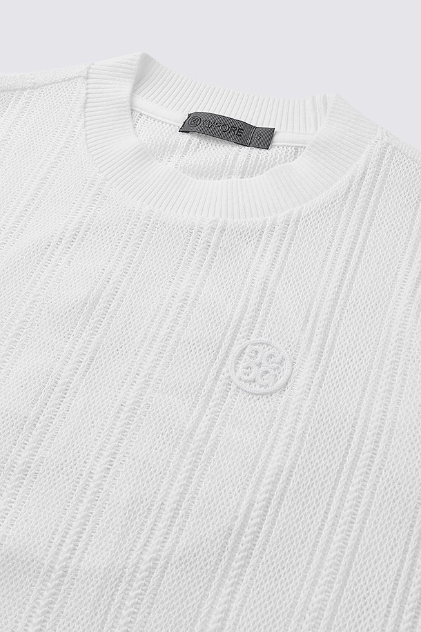 지포어-WOMEN APPAREL-LACE ROUND T-SHIRT(WOMEN)					 					 					