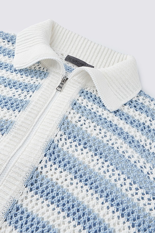 지포어-WOMEN APPAREL-MESH FULL-ZIP SWEATER(WOMEN)