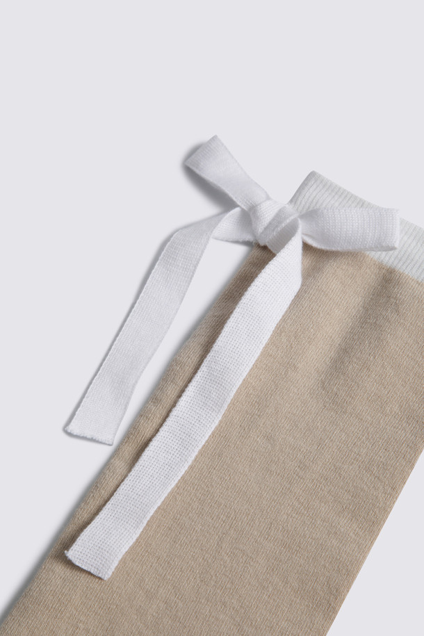 지포어-WOMEN ACCESSORIES-RIBBON KNEE SOCK(WOMEN)				 					 					