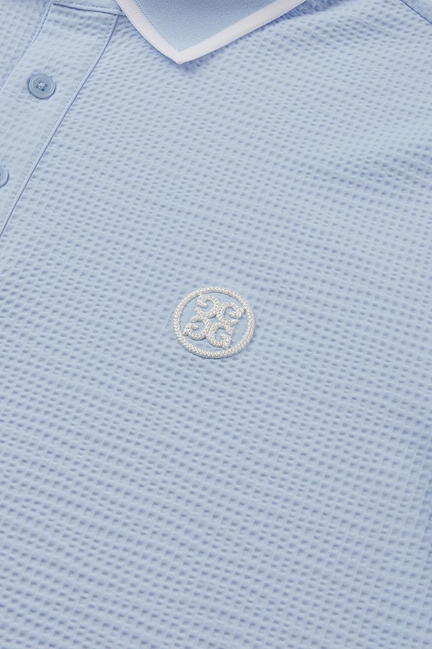 지포어- -JERSEY SEERSUCKER POLO (MEN)					 					 					