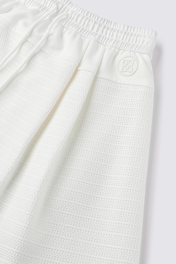 지포어-WOMEN APPAREL-HYBRID FABRIC SKIRT(WOMEN)					 					 					