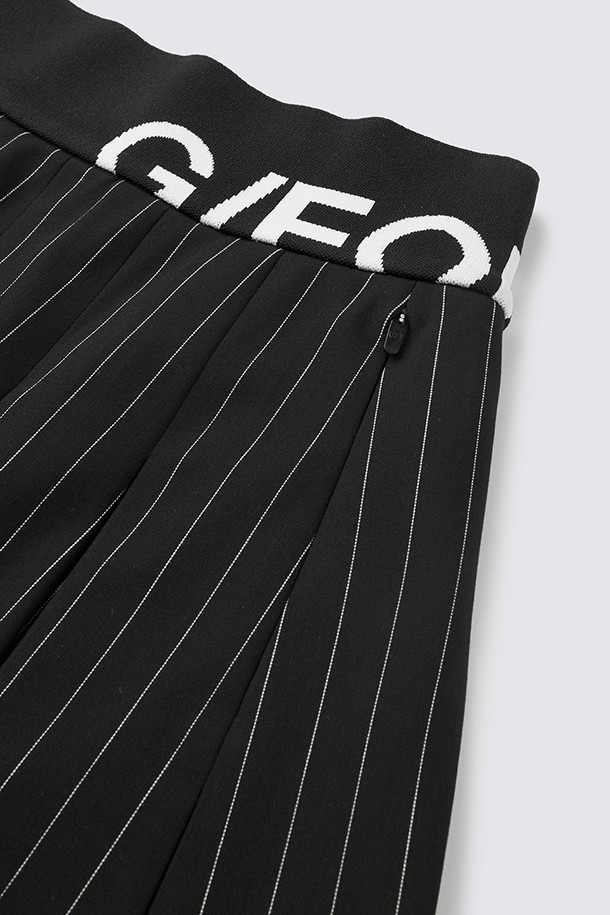 지포어-WOMEN APPAREL-STRIPED PLEATED SKIRT(WOMEN)