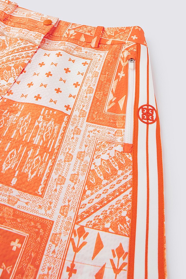 지포어-WOMEN APPAREL-SEERSUCKER PRINTED SHORT(WOMEN)					 					 					