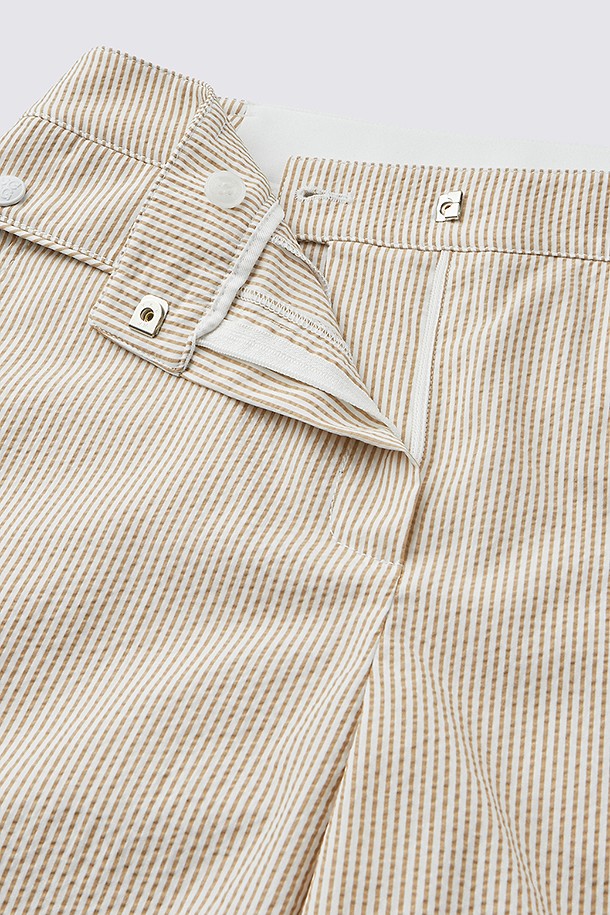 지포어-WOMEN APPAREL-SEERSUCKER WIDE LEG PANT(WOMEN)