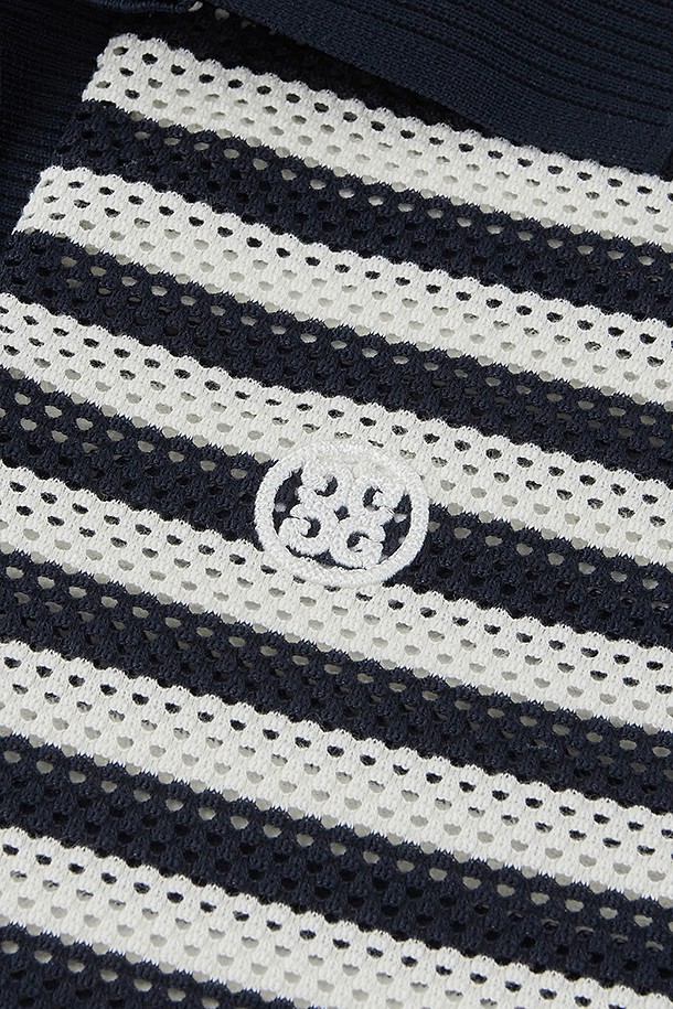 지포어-WOMEN APPAREL-MESH STRIPED SLEEVELESS(WOMEN)					 					 					