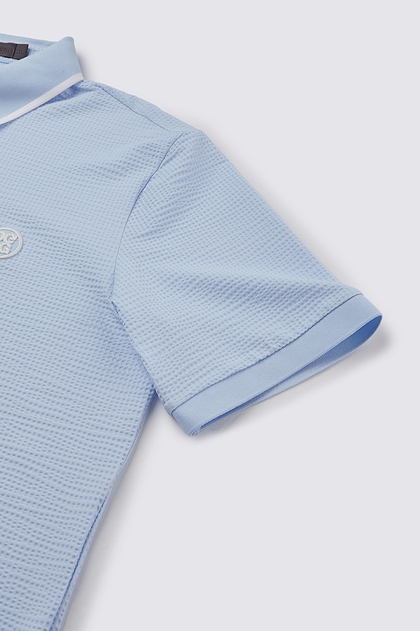 지포어- -JERSEY SEERSUCKER POLO (MEN)					 					 					