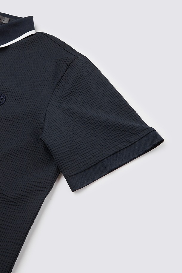 지포어- -JERSEY SEERSUCKER POLO (MEN)					 					 					