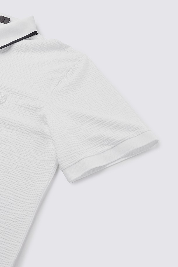 지포어-WOMEN APPAREL-JERSEY SEERSUCKER POLO (MEN)					 					 					