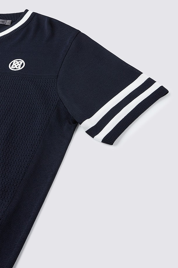 지포어-MEN APPAREL-CROCHET V-NECK KNIT(MEN)					 					 					