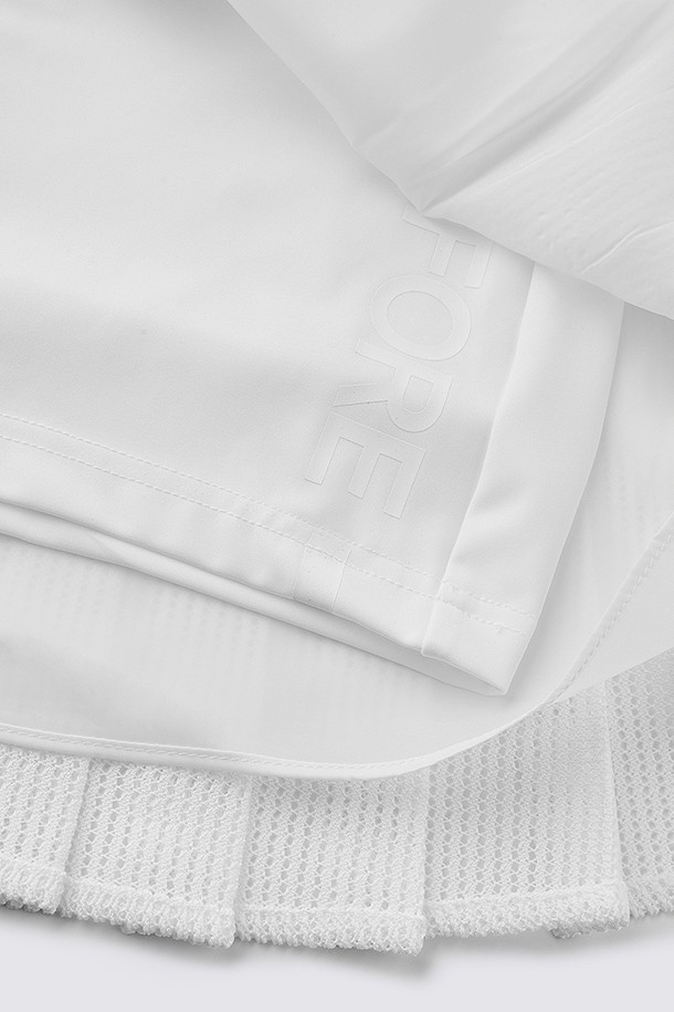 지포어-WOMEN APPAREL-MESH PLEATED SKORT(WOMEN)
