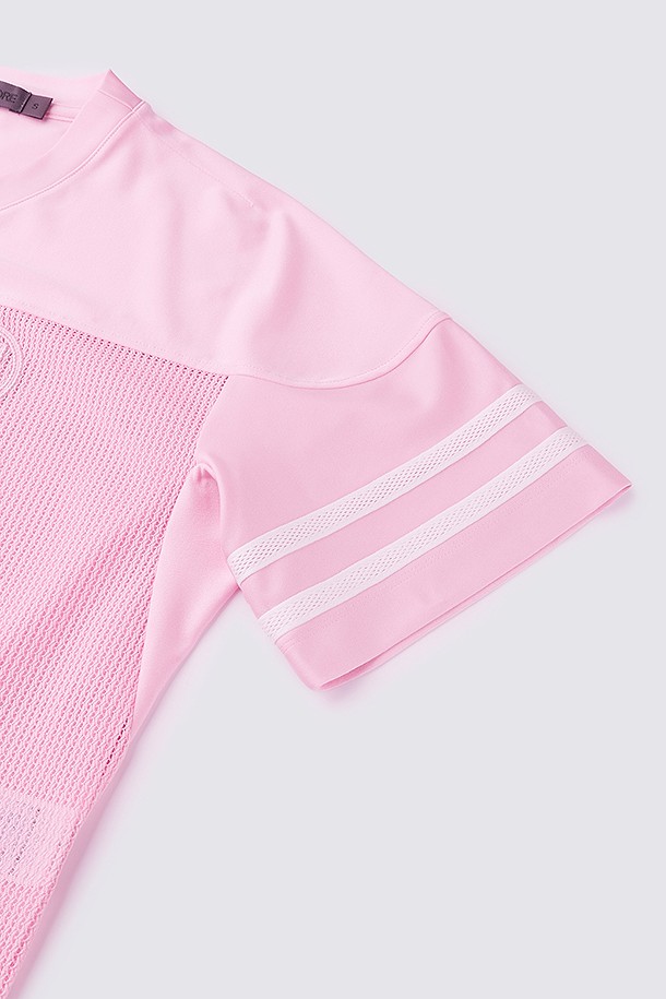 지포어-WOMEN APPAREL-OVERFIT MESH T-SHIRT(WOMEN)