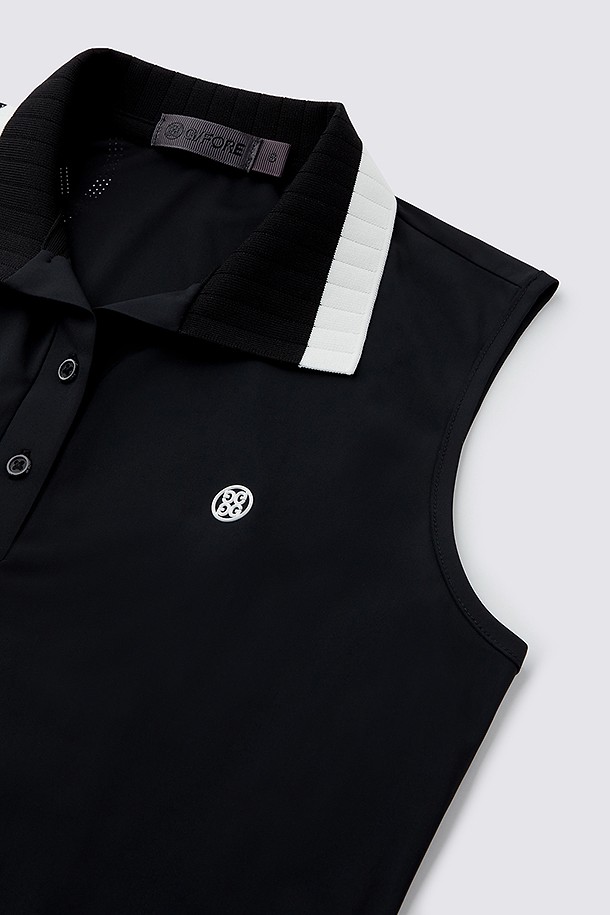 지포어-WOMEN APPAREL-SLEEVELESS POLO(WOMEN)					 					 					