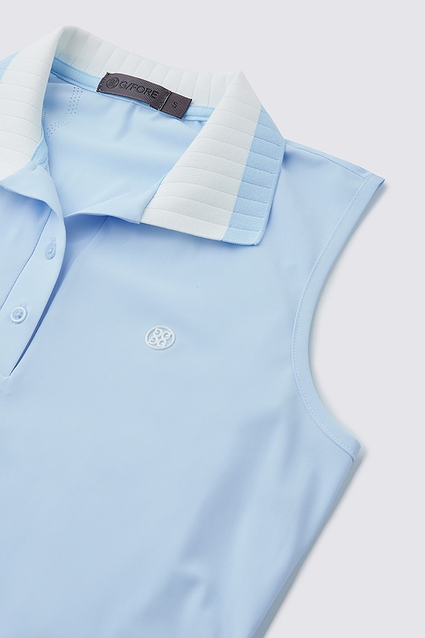 지포어-WOMEN APPAREL-SLEEVELESS POLO(WOMEN)					 					 					