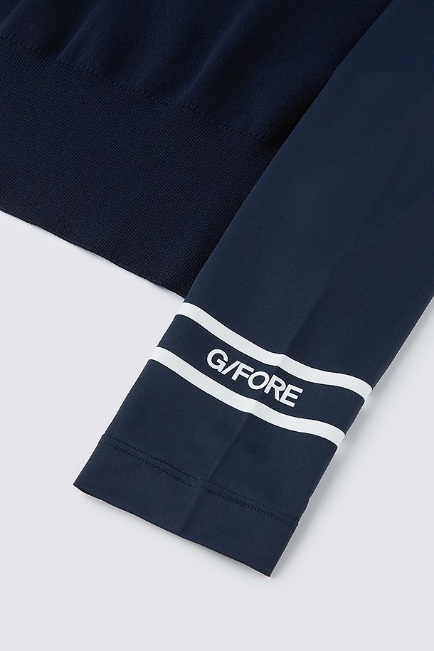 지포어-WOMEN APPAREL-COOL SLEEVE SWEATER POLO(WOMEN)