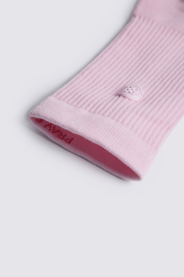 지포어-WOMEN ACCESSORIES-SOLID CREW SOCK(WOMEN)