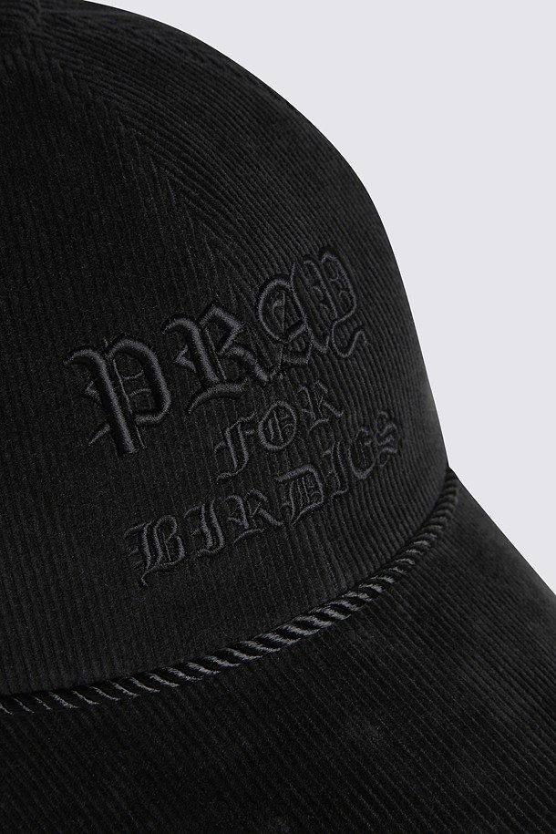 지포어-MEN ACCESSORIES-CORDUROY SLOGAN CAP