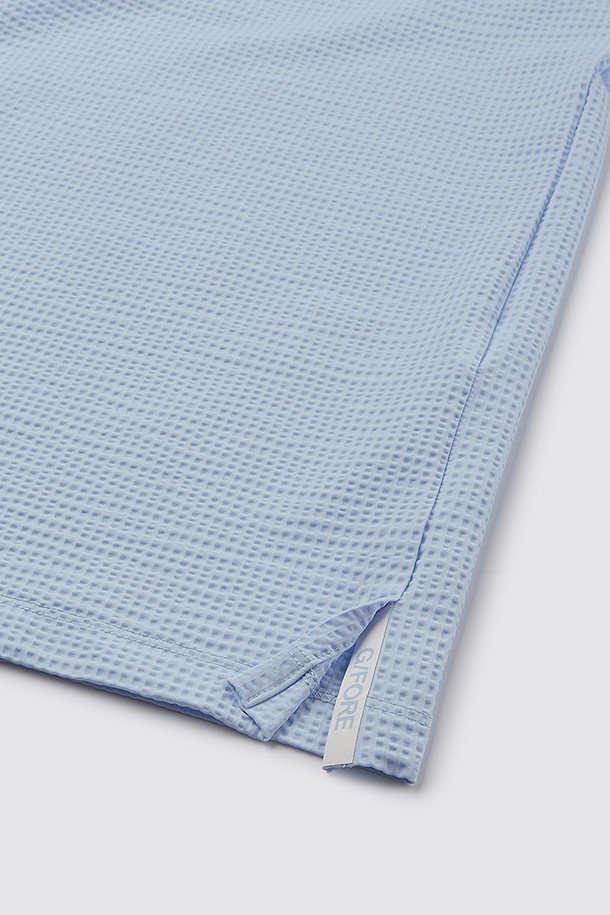 지포어- -JERSEY SEERSUCKER POLO (MEN)					 					 					