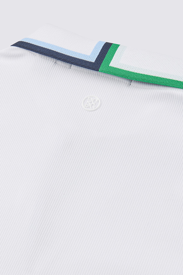 지포어-WOMEN APPAREL-CONTRAST JOHNNY COLLAR TECH NYLON RIB POLO(WOMEN)