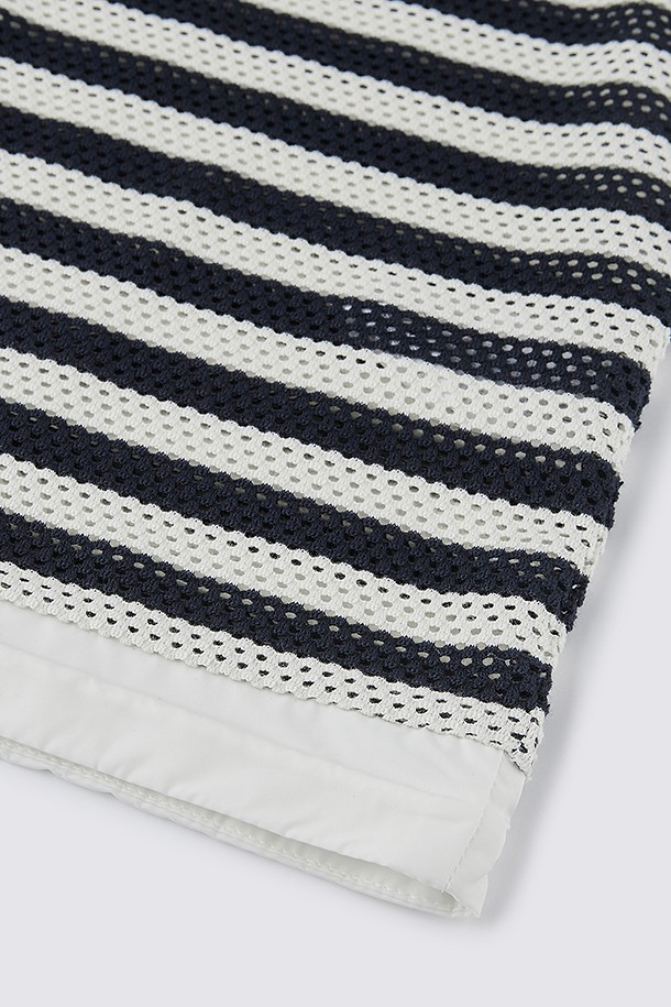 지포어-WOMEN APPAREL-MESH STRIPED SLEEVELESS(WOMEN)					 					 					