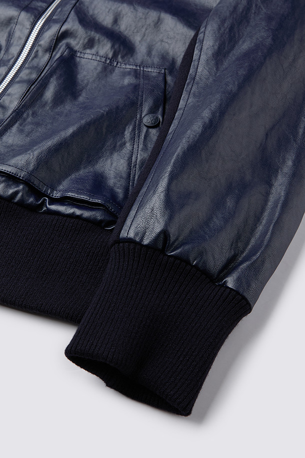 지포어-WOMEN APPAREL-FAUX LEATHER HYBRID JACKET(WOMEN)