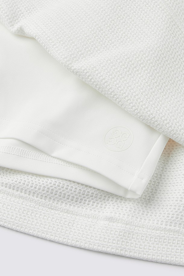 지포어-WOMEN APPAREL-HYBRID FABRIC SKIRT(WOMEN)					 					 					