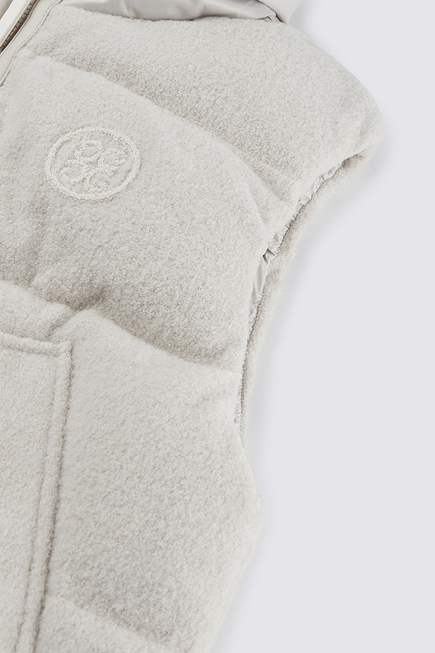 지포어-WOMEN APPAREL-BOUCLÉ DOWN VEST(WOMEN)					 					 					