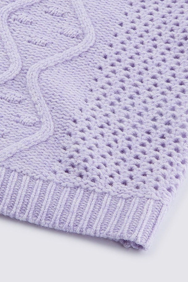 지포어-WOMEN APPAREL-CABLE KNIT PULLOVER (SLEEVELESS SET)(WOMEN)					 					 					