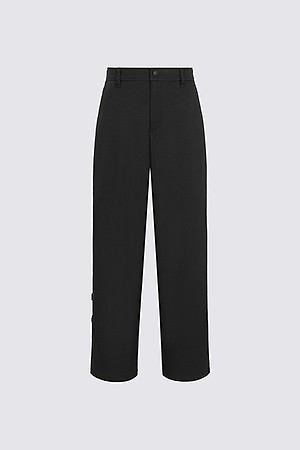SIDE TAPE WIDE LEG PANT (MEN)_BLACK-a