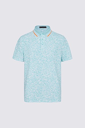 SCRIBBLE TECH JERSEY POLO(MEN)_GREEN-a