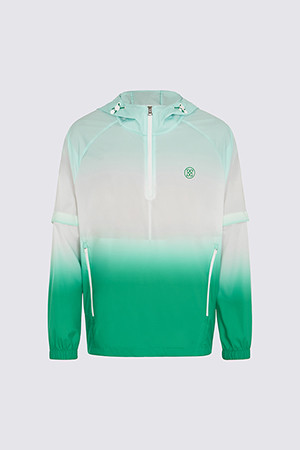 DETACHABLE SLEEVE HOODED ANORAK (MEN)					 					 					_GREEN-a