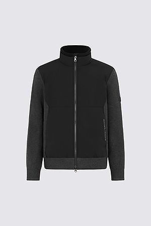 KNIT HYBRID DOWN JACKET(MEN)					 					 					_BLACK-a