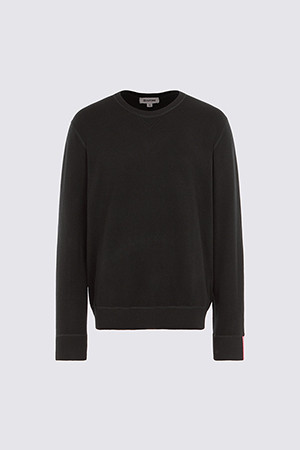 CASHMERE CREWNECK SWEATER(MEN)_BLACK-a
