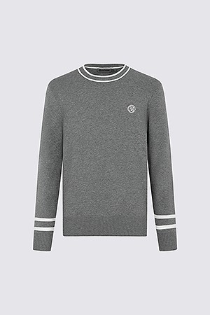 CREWNECK SWEATER(MEN)					 					 					_GREY-a