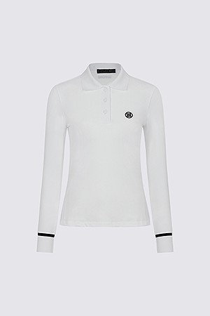 WARM TOUCH PERFORMANCE POLO(WOMEN)_WHITE-a