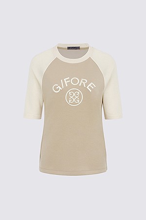 HALF SLEEVE RAGLAN T-SHIRT(WOMEN)_BEIGE-a
