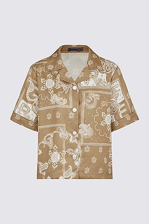 SATIN SHIRTS(WOMEN)					 					 										 					 					_BEIGE-a