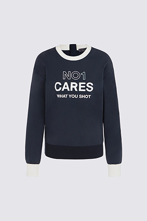 CREWNECK PULLOVER(WOMEN)_NAVY-a