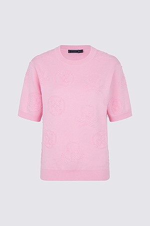 JACQUARD PULLOVER(WOMEN)					 					 					_PINK-a