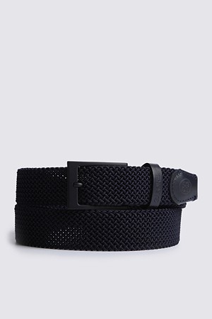 ELASTIC WEBBING BELT(MEN)_NAVY-a
