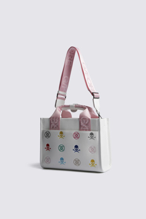 EMBOSSED SQUARE BAG(WOMEN)_WHITE-a