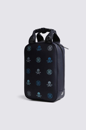 EMBOSSED SHOE CASE	(WOMEN)_NAVY-a