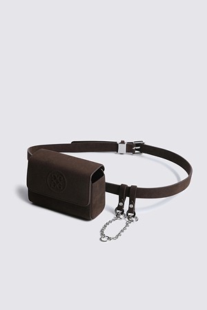 SUEDE BELT POUCH(WOMEN)_BROWN-a