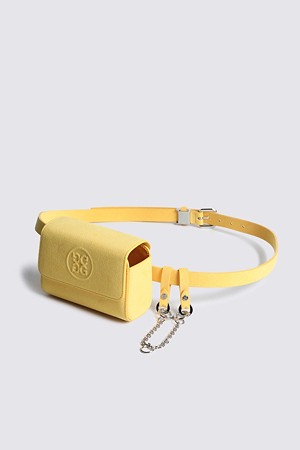 SUEDE BELT POUCH(WOMEN)_YELLOW-a