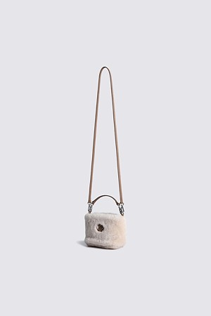 SHEARLING MINI POUCH(WOMEN)_BEIGE-a