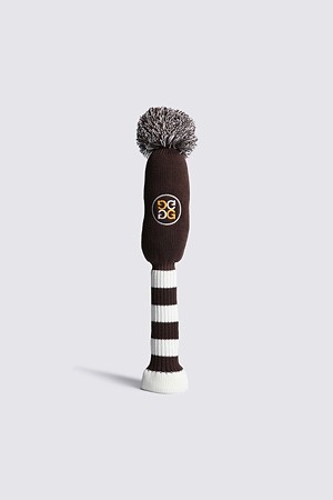 Stripe Knit Driver Cover_BROWN-a