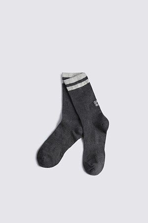 CLASSIC CREW SOCK(MEN)_GREY-a