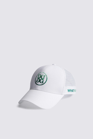GRADIENT LOGO MESH CAP(MEN)_WHITE-a